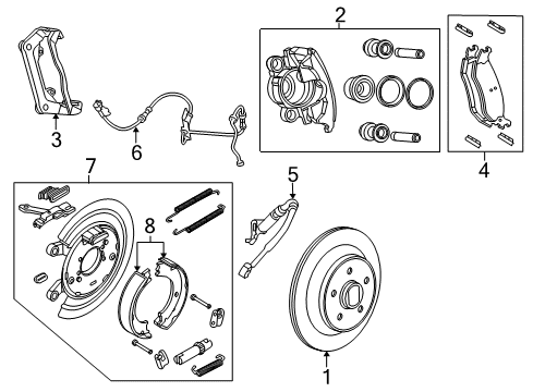 2023 Ram 1500 Classic Brake Components Diagram 3 - Thumbnail