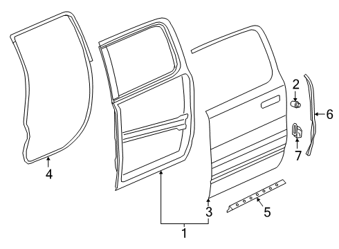 2023 Ram 1500 Door & Components Diagram 2 - Thumbnail