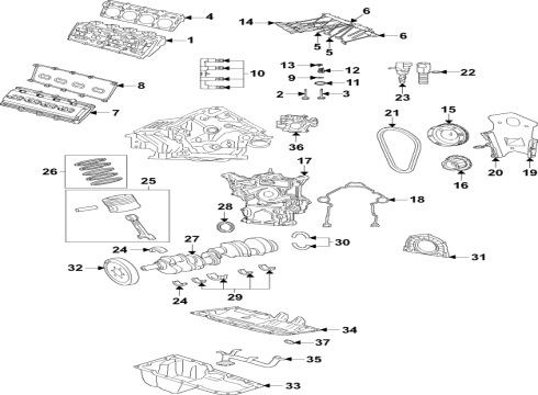 2022 Jeep Wagoneer Motor Mount, Driver Side Diagram for 68403918AB