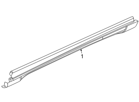 2022 Jeep Grand Cherokee L Exterior Trim - Pillars Diagram