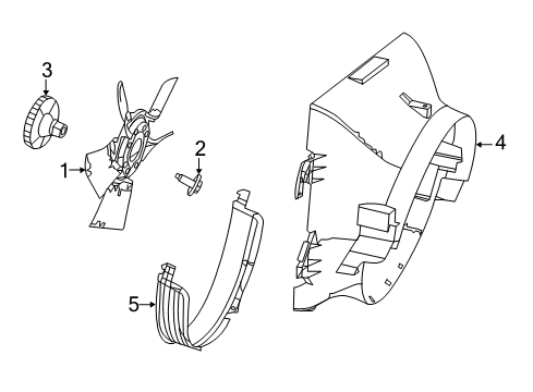 2021 Ram 1500 Classic Cooling System, Radiator, Water Pump, Cooling Fan Diagram 2 - Thumbnail
