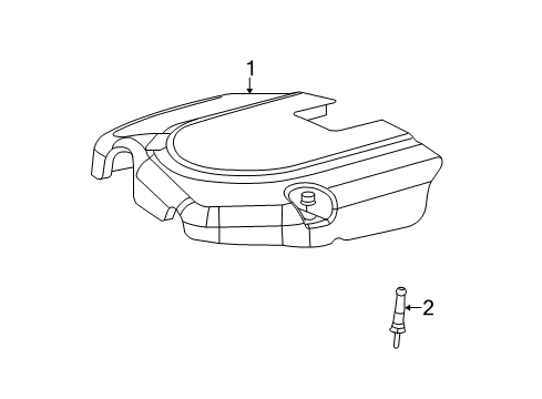 2023 Dodge Charger Engine Appearance Cover Diagram 1 - Thumbnail