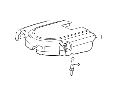 2022 Dodge Durango Engine Appearance Cover Diagram 1 - Thumbnail