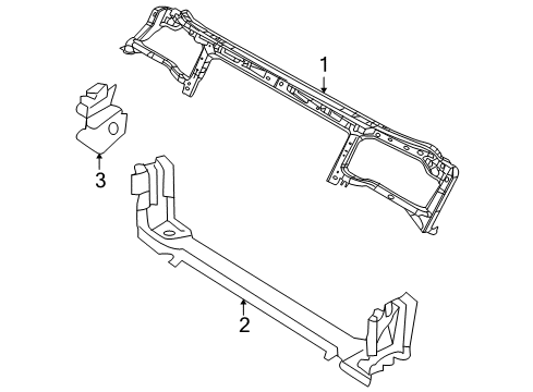 2022 Dodge Challenger Radiator Support Diagram