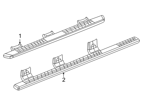 2023 Ram 1500 Running Board Diagram 1 - Thumbnail