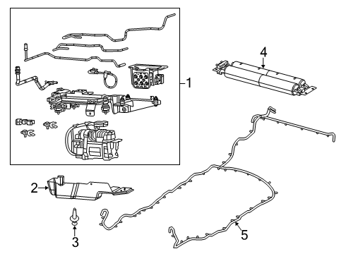 2022 Ram 1500 Suspension, Ride Control, Stabilizer Bar Diagram 1 - Thumbnail