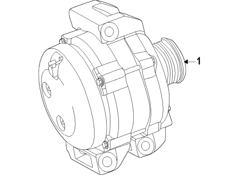 2022 Jeep Gladiator Alternator Diagram 1 - Thumbnail