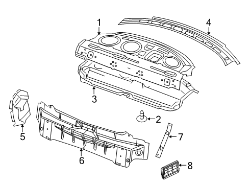 2022 Dodge Challenger Rear Body Diagram