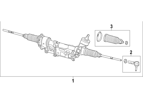 2022 Ram ProMaster City Steering Column & Wheel, Steering Gear & Linkage Diagram 3 - Thumbnail