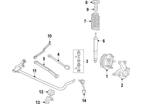 2020 Jeep Wrangler Stabilizer Link, Front Diagram for 68293033AC