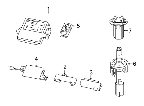 2019 Ram 1500 Antenna Diagram for 68144668AD