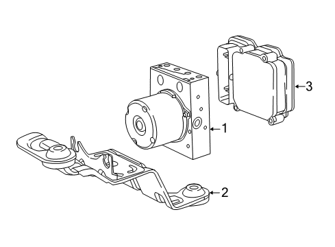 2022 Chrysler Voyager ABS Components Diagram