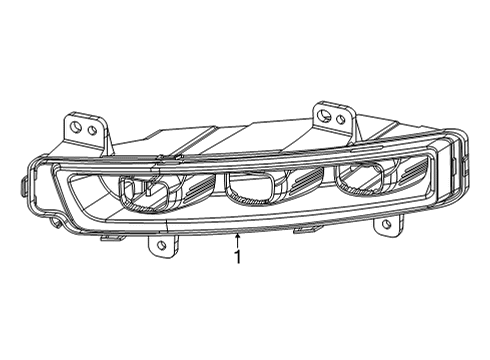 2022 Jeep Grand Wagoneer Fog Lamps Diagram 1 - Thumbnail