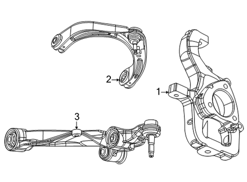 2024 Jeep Wagoneer L Front Suspension Components Diagram 2 - Thumbnail