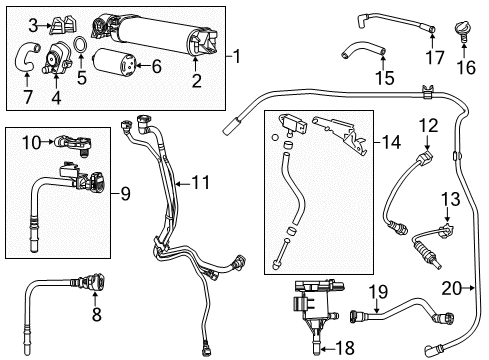 2014 Chrysler 300 Purge Valve Diagram for 4891738AD