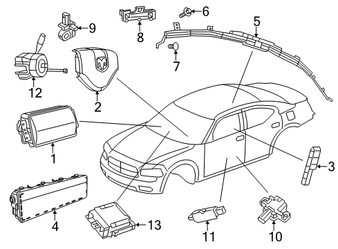 2016 Dodge Charger Control Module Diagram for 68530280AA