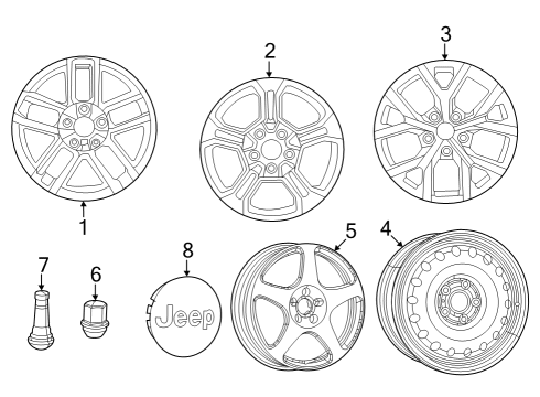 2024 Jeep Grand Cherokee Wheels Diagram 3 - Thumbnail