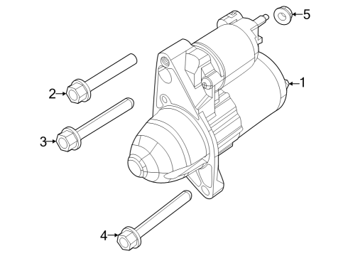 2023 Jeep Compass Starter Diagram for 68430862AC