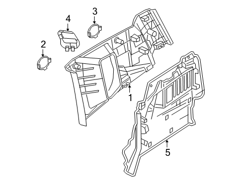 2021 Jeep Renegade Interior Trim - Quarter Panels Diagram