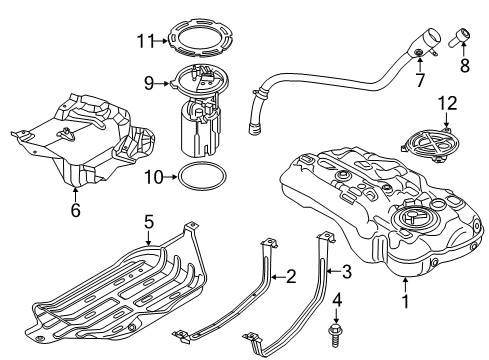 2023 Jeep Compass Fuel System Components Diagram