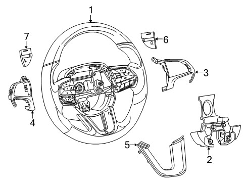 2022 Dodge Challenger Steering Column & Wheel, Steering Gear & Linkage Diagram 4 - Thumbnail