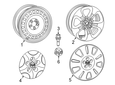 2022 Ram ProMaster City Wheels Diagram