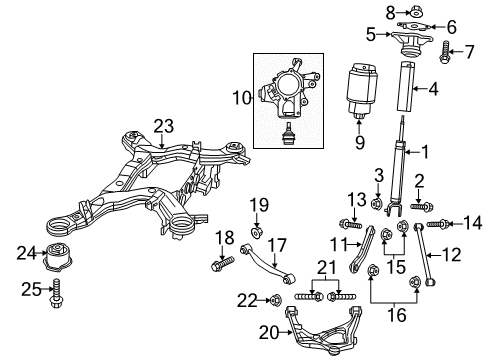 2018 Jeep Grand Cherokee Shock, Rear Diagram for 68330521AB