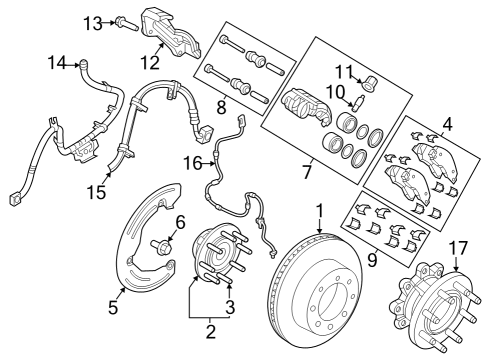 2023 Ram 3500 Brake Components Diagram 2 - Thumbnail