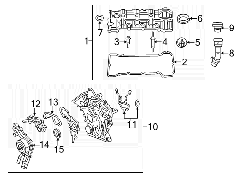 2021 Dodge Charger Valve & Timing Covers Diagram