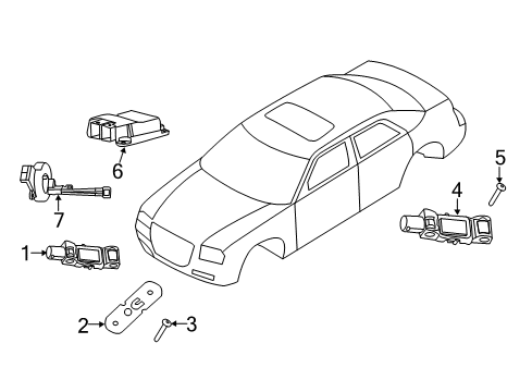 2022 Chrysler 300 Air Bag Components Diagram 2 - Thumbnail