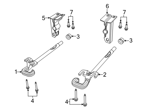 2023 Jeep Cherokee Exterior Trim - Front Bumper Diagram