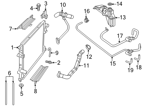2021 Dodge Charger Radiator & Components Diagram 5 - Thumbnail
