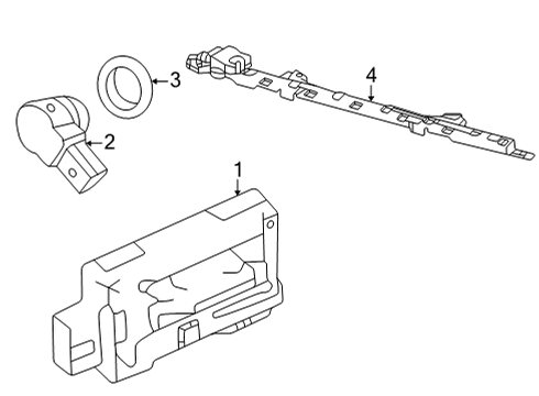 2023 Jeep Grand Cherokee L Electrical Components - Rear Bumper Diagram 2 - Thumbnail