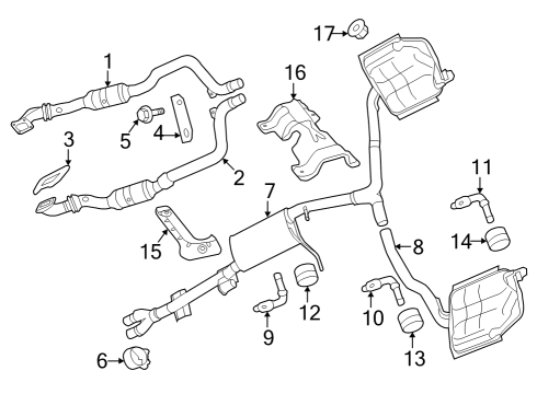 2012 Dodge Charger Heat Shield Diagram for 4780855AD