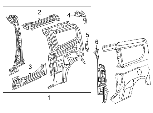 2022 Ram ProMaster City Inner Structure  Diagram