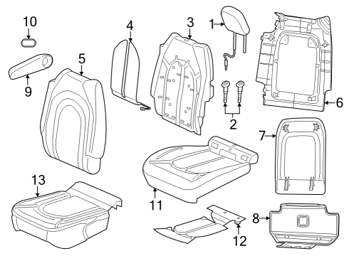 2022 Chrysler Voyager Second Row Seats Diagram 1 - Thumbnail