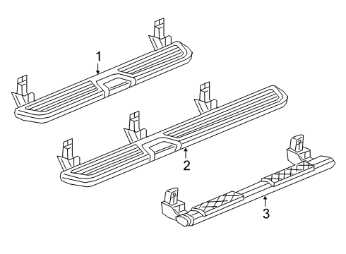 2021 Ram 2500 Running Board Diagram 2 - Thumbnail