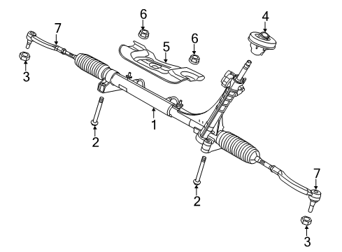 2022 Ram ProMaster 3500 Steering Systems, Internal Components, Shroud, Switches Diagram 1 - Thumbnail