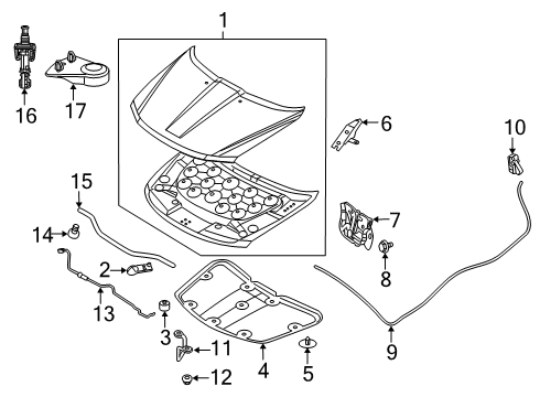 2020 Dodge Journey Hood Switch Diagram for 68541273AA