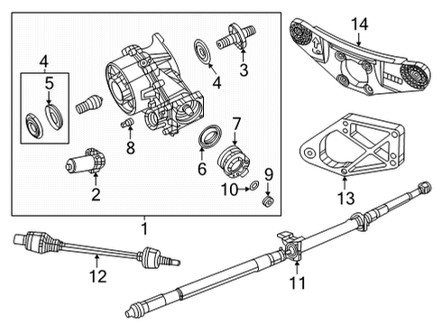 2022 Chrysler Voyager Axle & Differential  Diagram