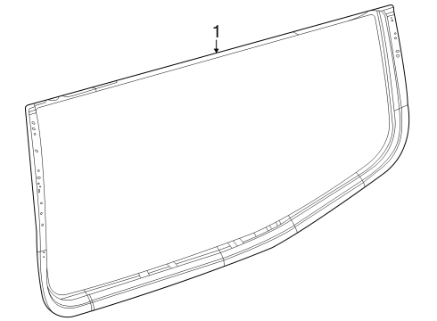 2024 Jeep Wagoneer L Glass & Hardware  Diagram