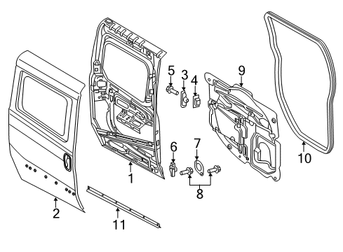 2022 Ram ProMaster City Door & Components Diagram 3 - Thumbnail