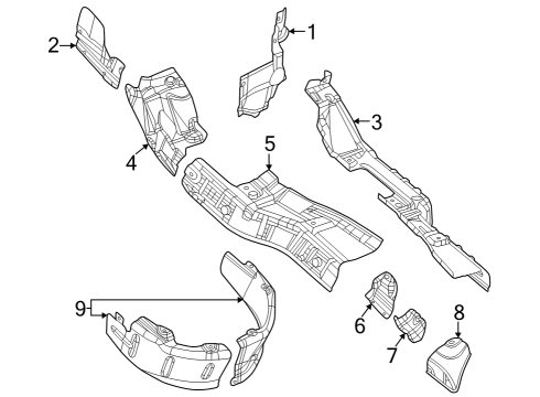 2022 Dodge Durango Heat Shields Diagram 2 - Thumbnail