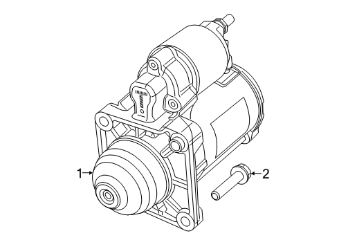 2020 Jeep Renegade Starter Diagram for 68411139AD