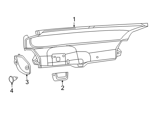 2021 Dodge Charger Interior Trim - Trunk Diagram