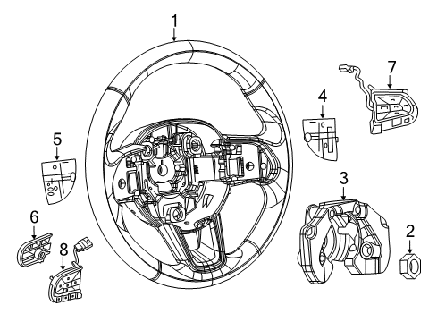 2022 Jeep Compass Cruise Switch Diagram for 7CZ84SCSAC