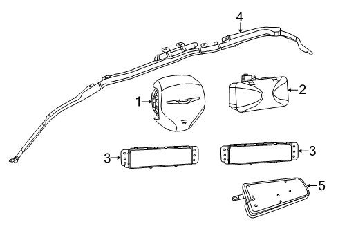 2022 Chrysler Pacifica Control Module Diagram for 68526665AB