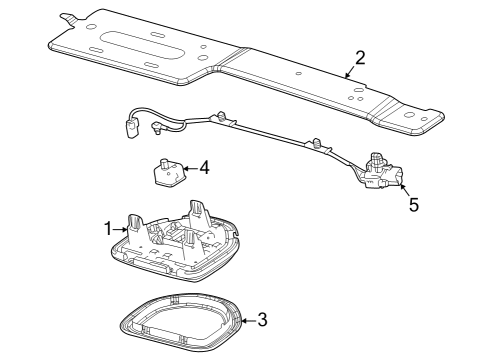 2022 Jeep Grand Cherokee Overhead Console Diagram 2 - Thumbnail