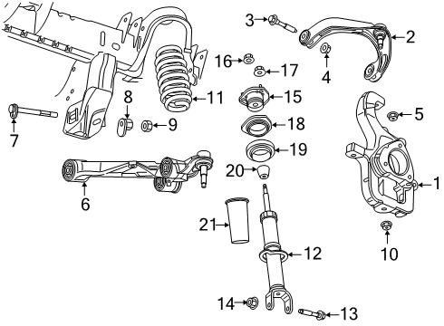 2022 Ram 1500 Suspension, Ride Control, Stabilizer Bar Diagram 3 - Thumbnail
