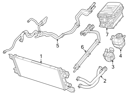 2023 Jeep Wrangler Radiator & Components Diagram 6 - Thumbnail